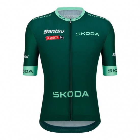 Bekleidung Herren Santini Vuelta Espana grun trikot 2024