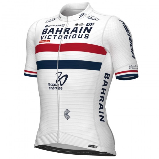 Bekleidung Herren Ale Bahrain Victorious 2024 PRS Trikot-Champion Großbritannien