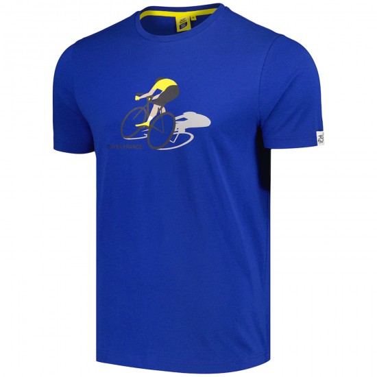 Bekleidung Herren Tour de France Cyclist Graphic 2024 T-Shirt-Blau