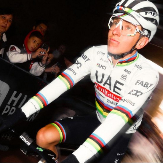 Bekleidung Herren Team UAE 2024 Pissei langarmtrikot-Weltmeister