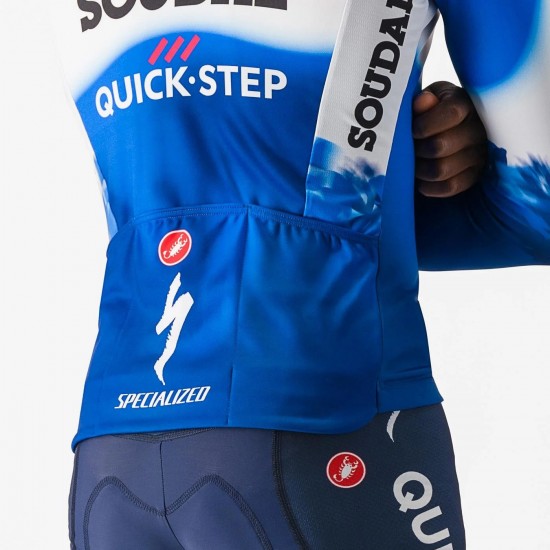 Bekleidung Herren Castelli Soudal Quick-Step 2024 Thermal langarm trikot Bekleidung Herren Castelli Soudal Quick-Step 2024 Thermal langarm trikot