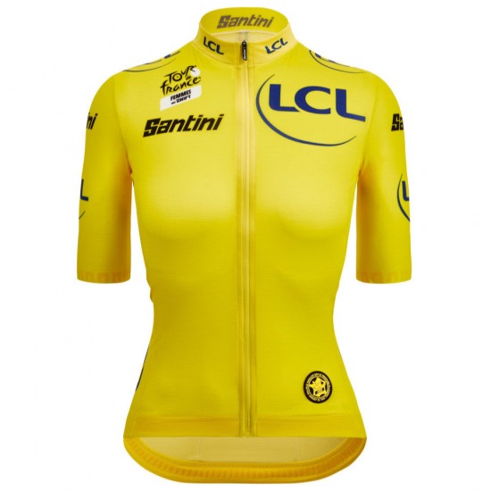 Bekleidung Damen Gelbes Trikot frau Tour de France 2025 Fan Line