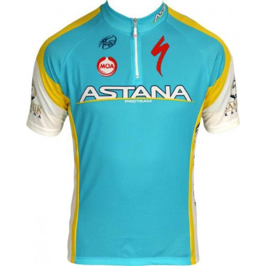 ASTANA 2012-Kurzarmtrikot mit kurzem Reißverschluss