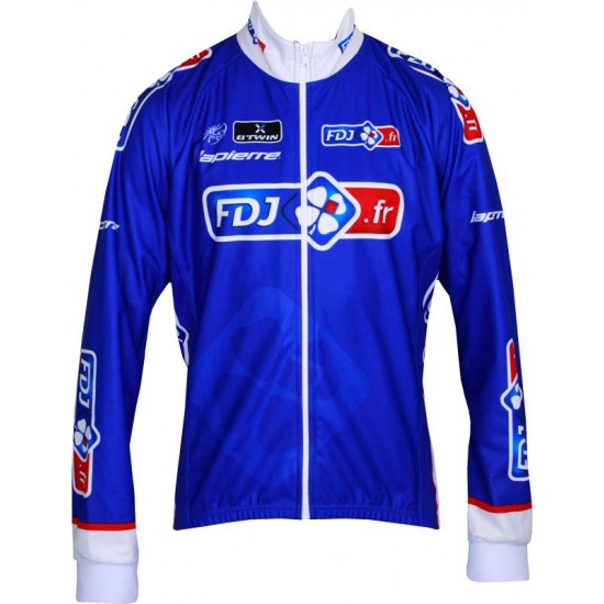 FRANCAISE DES JEUX(FDJ) 2013 Fahrrad Winterjacke-B'TWIN