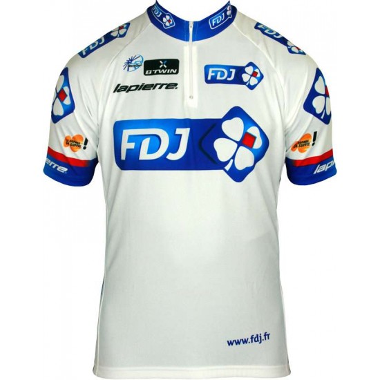 FRANCAISE DES JEUX(FDJ) 2013 Kurzarmtrikot mit kurzem Reißverschluss