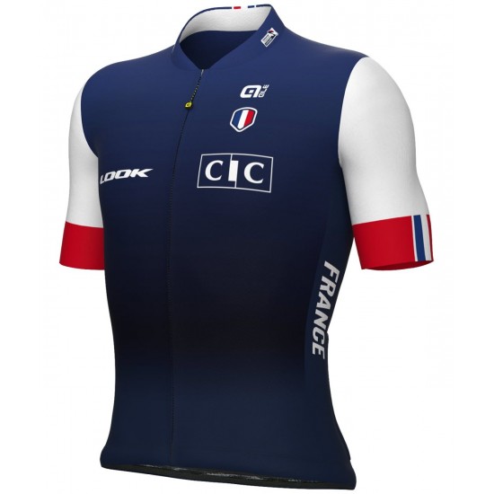 Frankreich 2023 Radtrikot kurzarm(langer Reißverschluss)-ALE