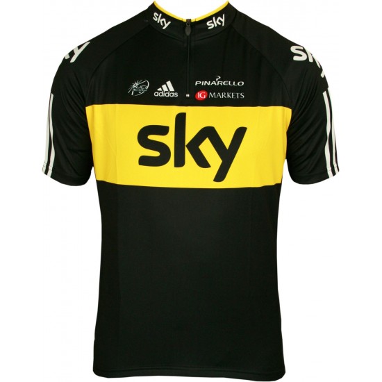 SKY Tour-Sieger Trikot PRO CYCLING Kurzarmtrikot mit kurzem Reißverschluss
