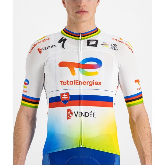 Team TotalEnergies slowakischer Meister Sagan edition 2022 Radtrikot kurzarm